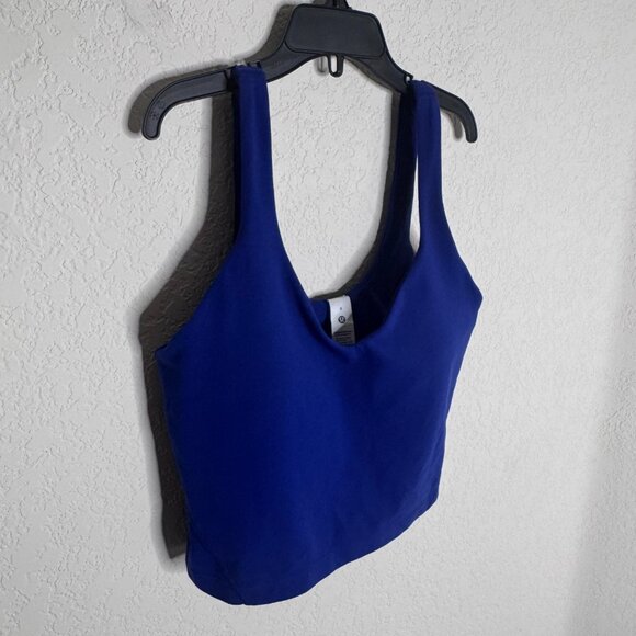 EUC Lululemon Align Tank Top Woman's sz 6 Royal Blue Pads - Picture 7 of 8